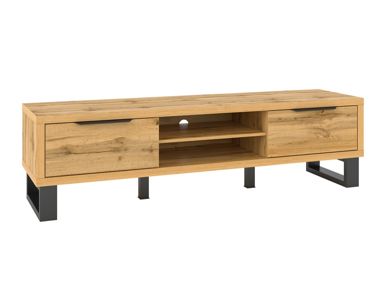 Mobile porta TV Avicavu 101 (Quercia di Wotan + Nero)