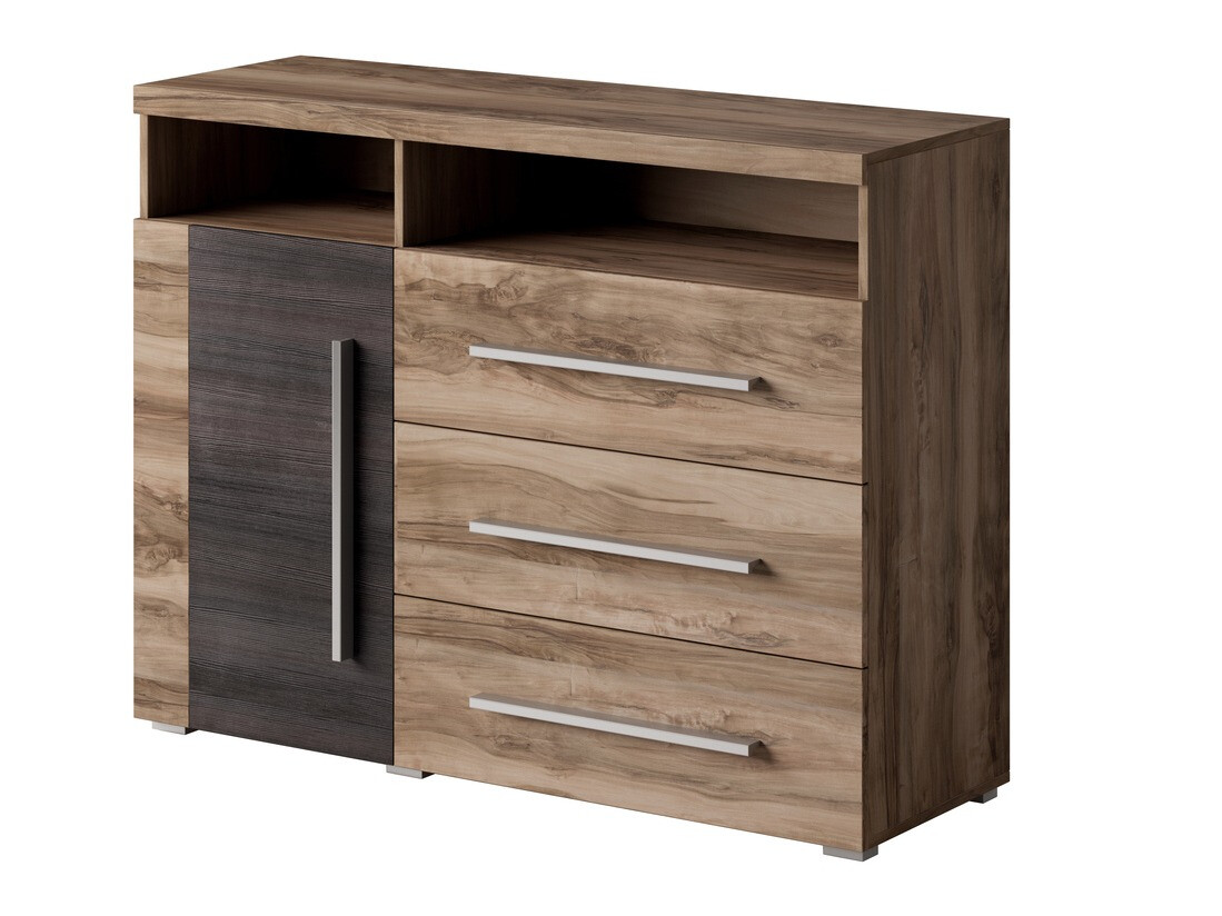 Cassettiera Sorciro 102 (Noce + Rovere moro)