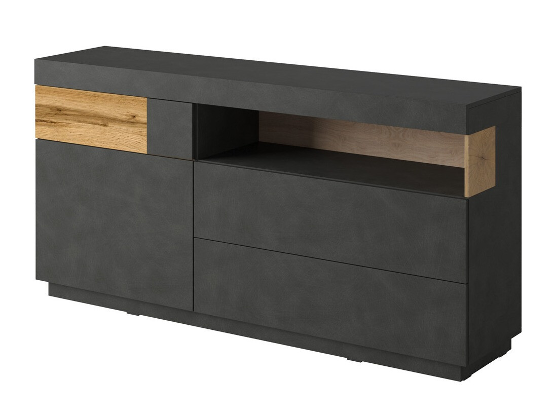 Cassettiera Livlore 107 (Matera grigio + Quercia di Wotan)