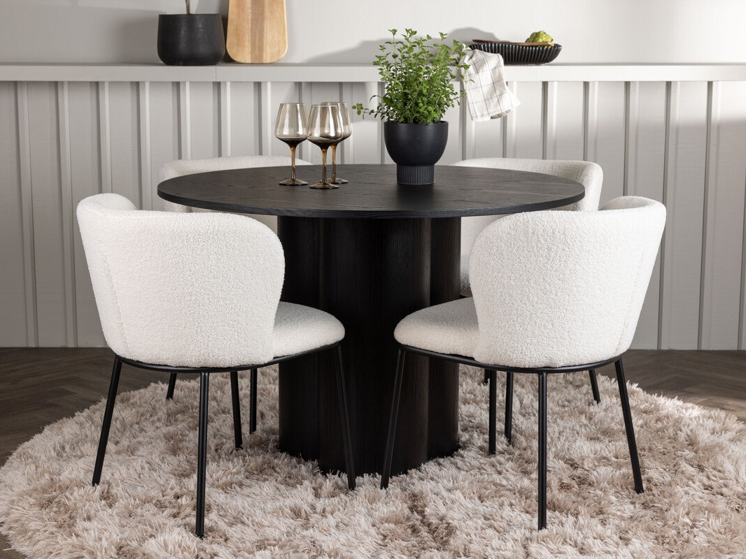 Set sala da pranzo Dallas 4356 (Nero)