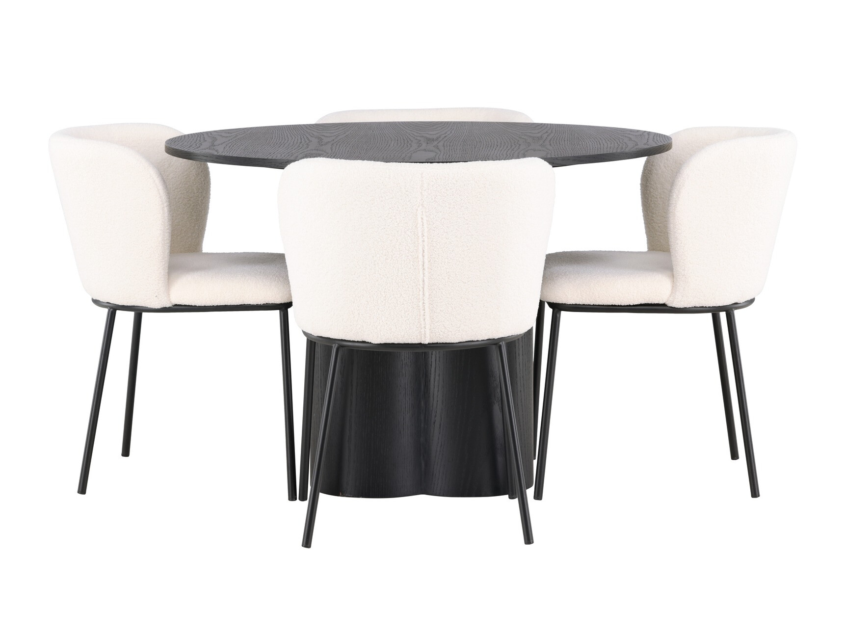 Set sala da pranzo Dallas 4356 (Nero)