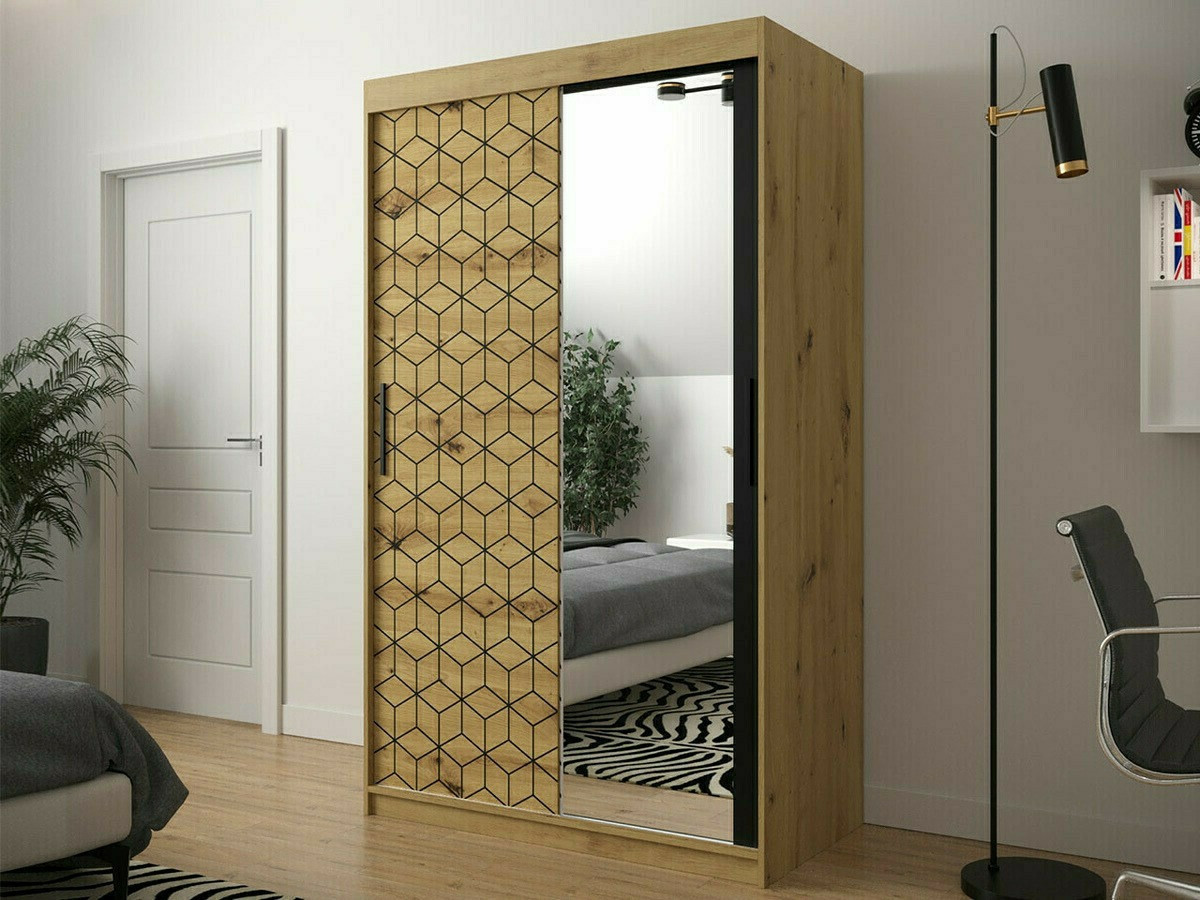Guardaroba Hartford 287 (Rovere Artisan + Nero)