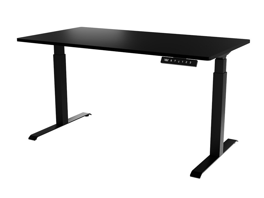 Scrivania con altezza regolabile Charlotte 195 (Nero)