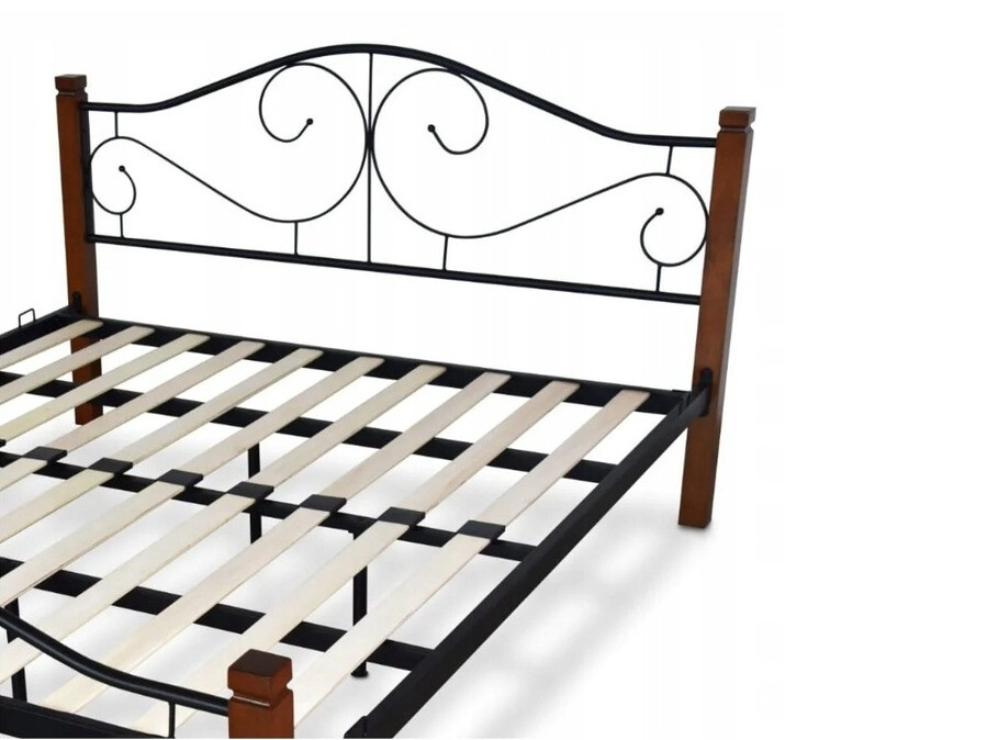 Letto Houston 574 (Ciliegia + Nero)