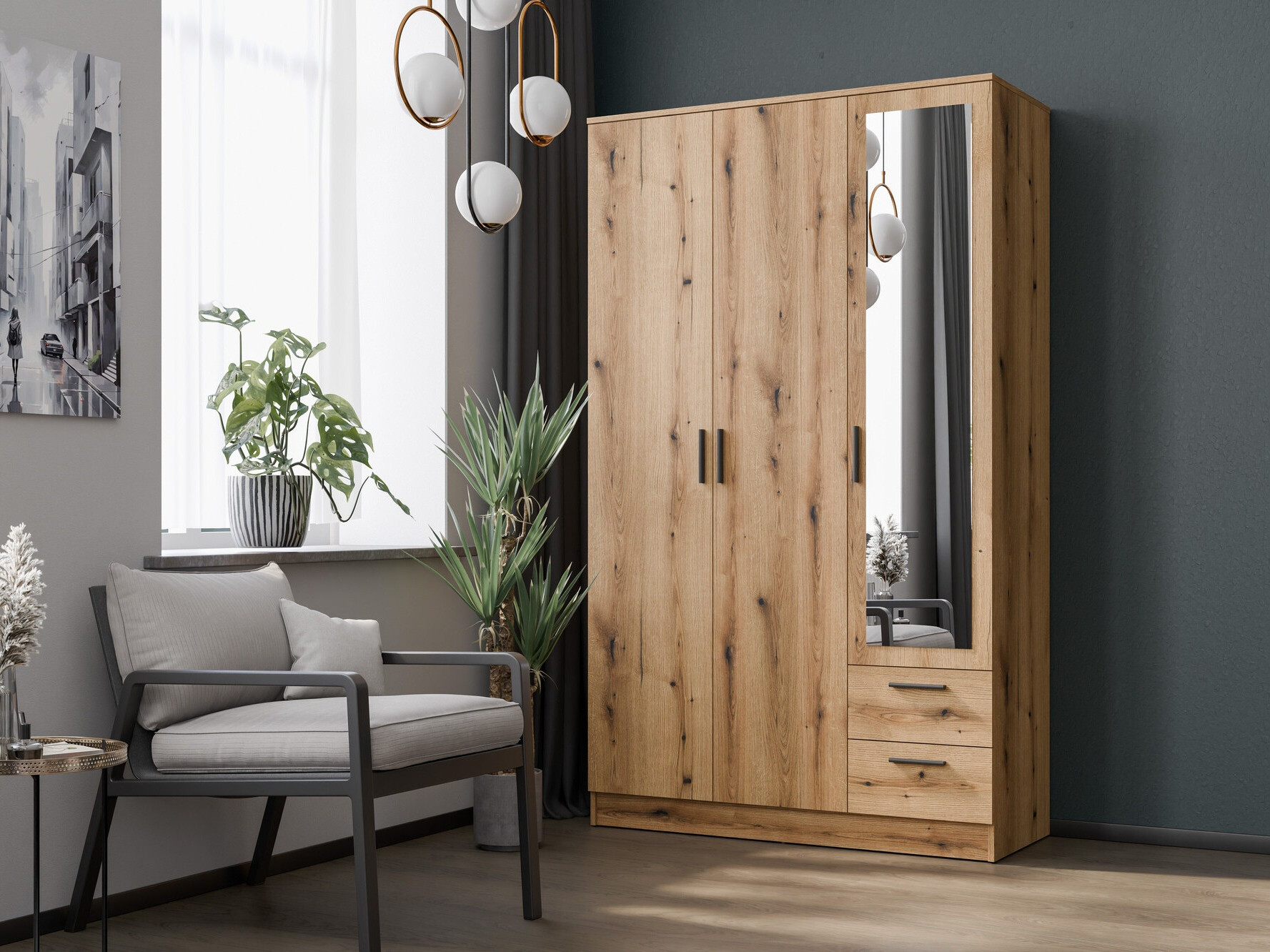 Armadio Orlando 222 (Rovere chiaro)