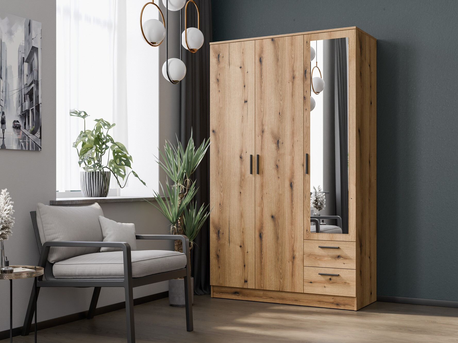 Armadio Orlando 222 (Rovere chiaro)