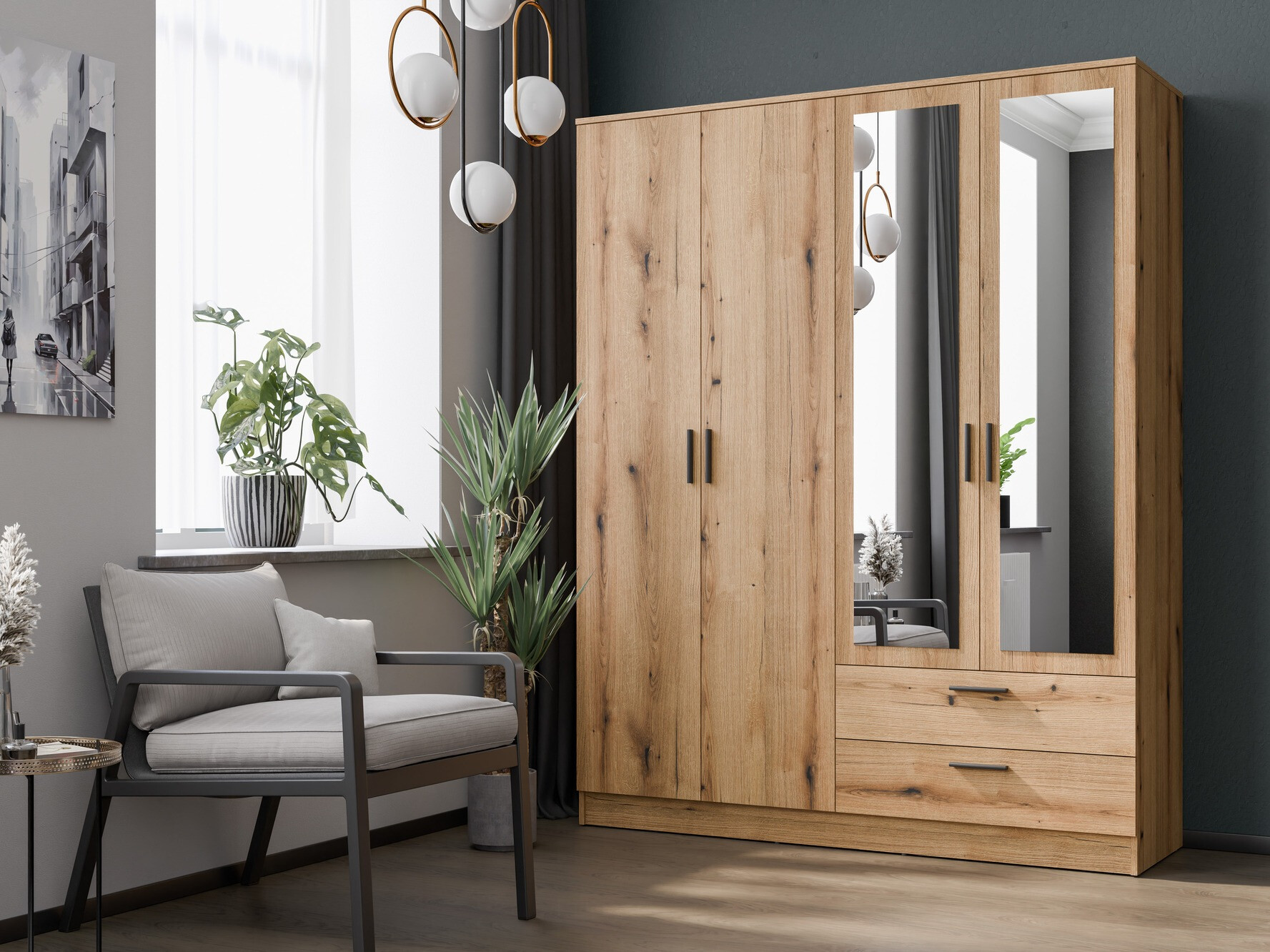 Armadio Orlando 223 (Rovere chiaro)