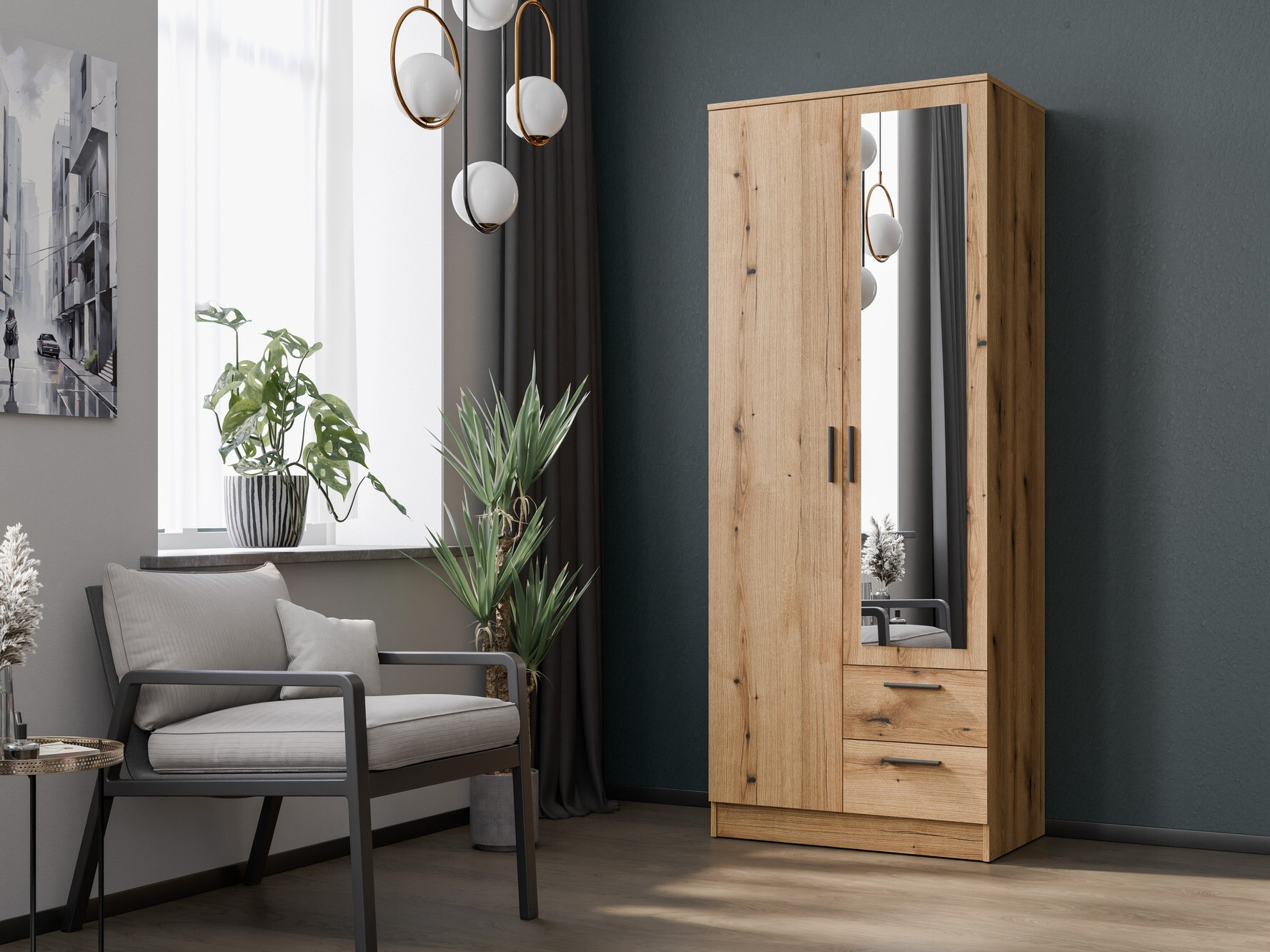 Armadio Orlando 224 (Rovere chiaro)