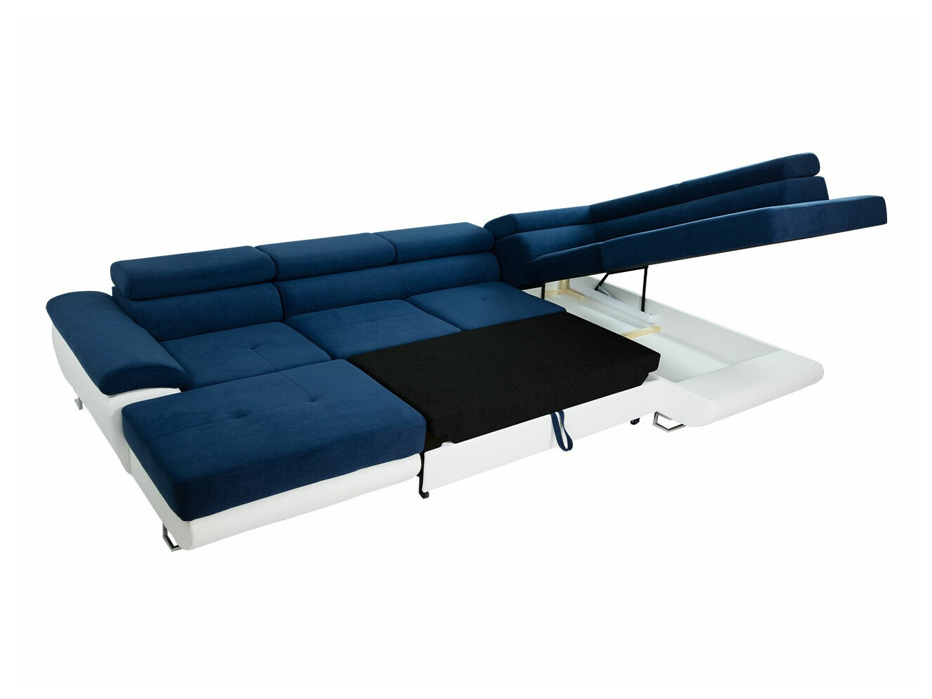 Divano angolare Comfivo Ruta IV (Soft 017 + Uttario Velvet 2971 + Kronos 02)