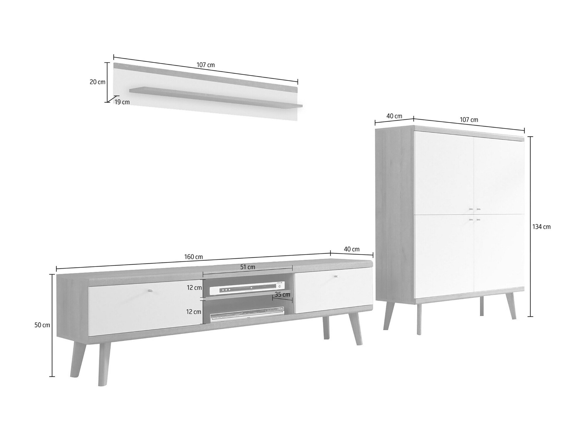 Parete attrezzata Elbfiou 114