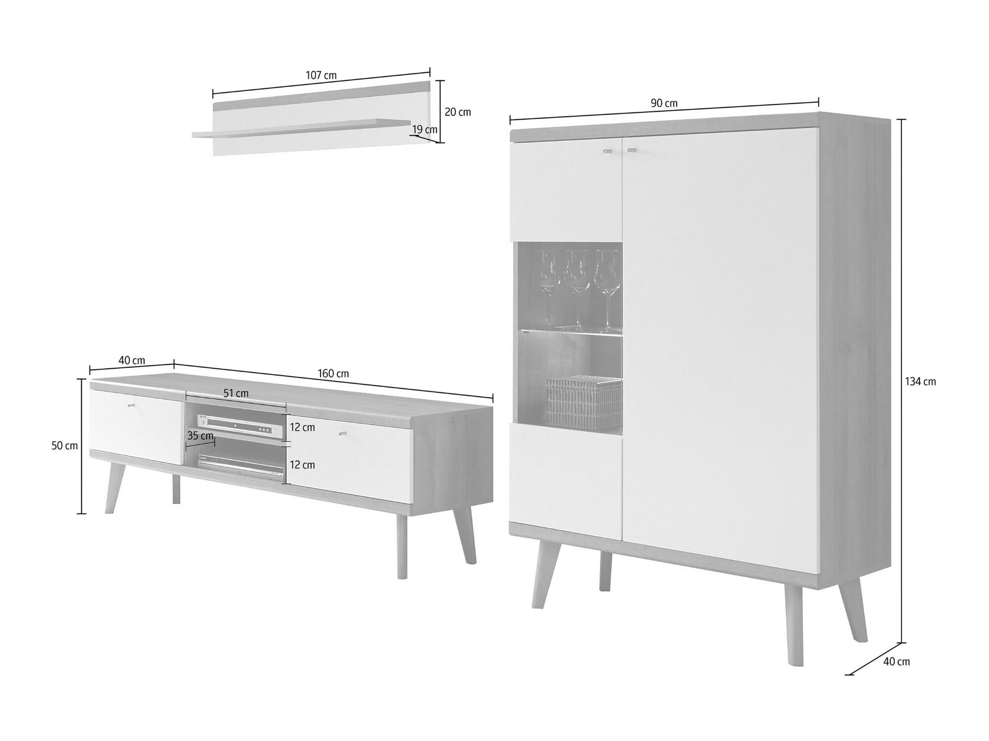 Parete attrezzata Elbfiou 115