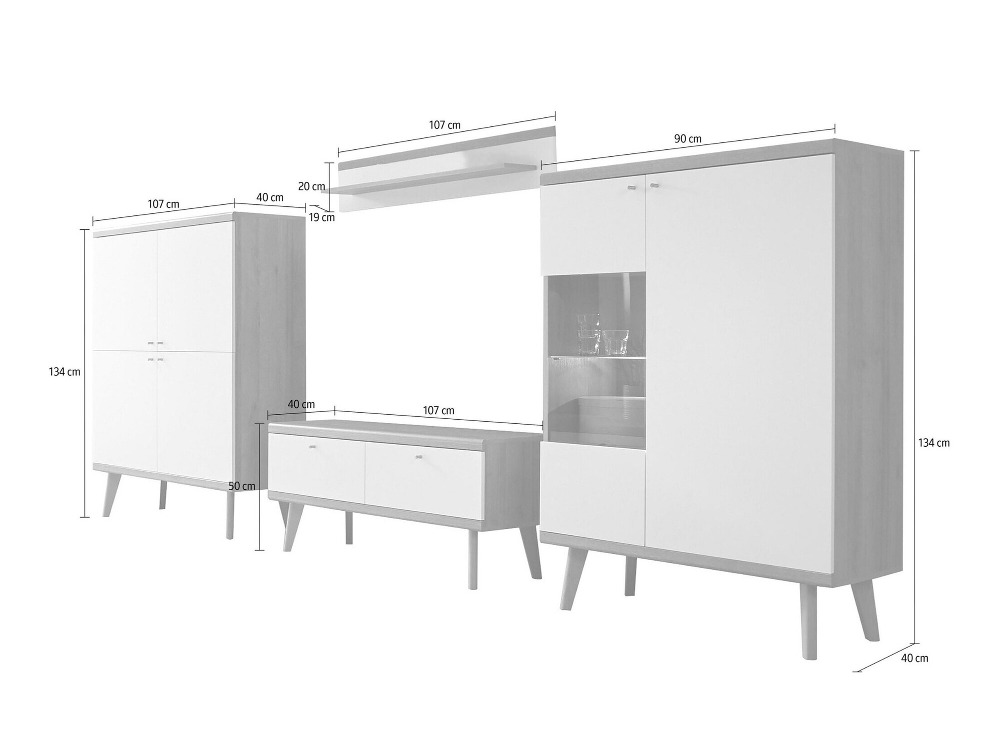 Parete attrezzata Elbfiou 116