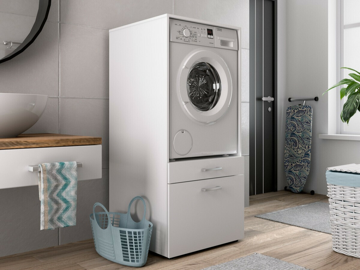 Mensola del bagno Novdele 102 (Bianco)