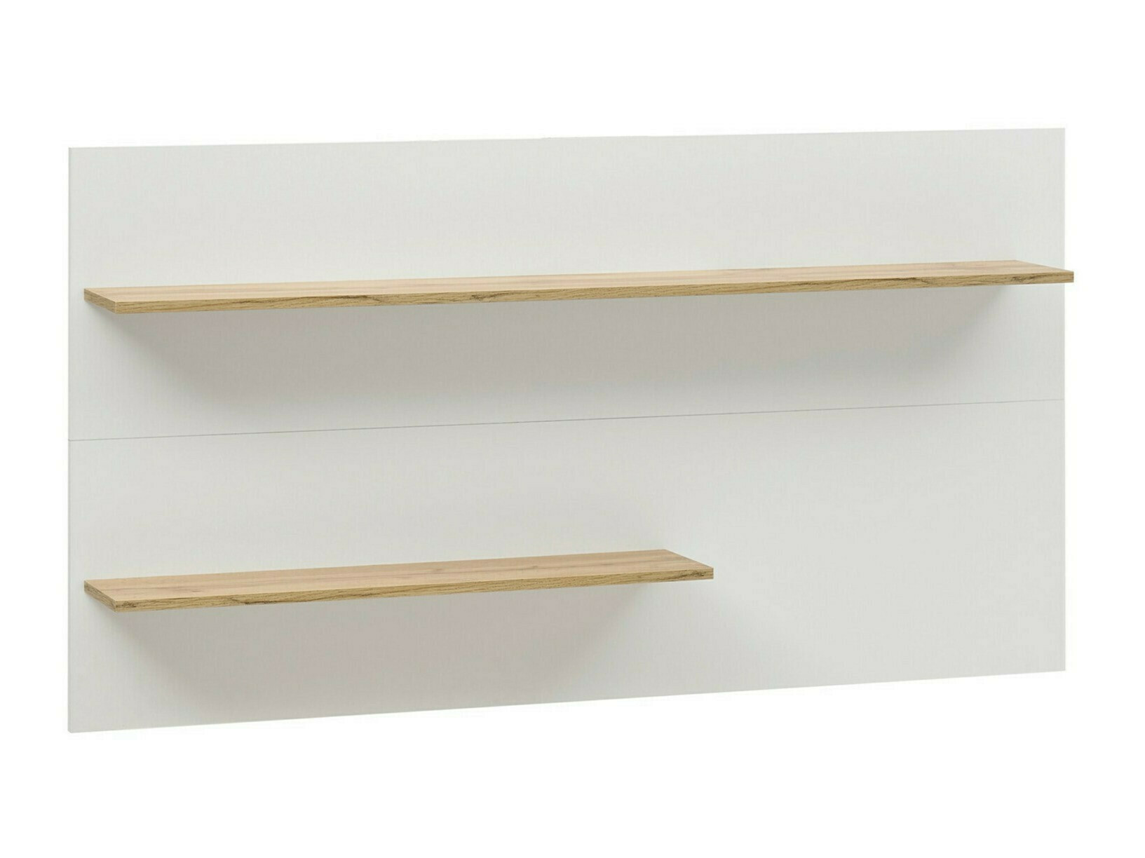 Parete attrezzata Elbsori 128 (Bianco + Quercia di Wotan)