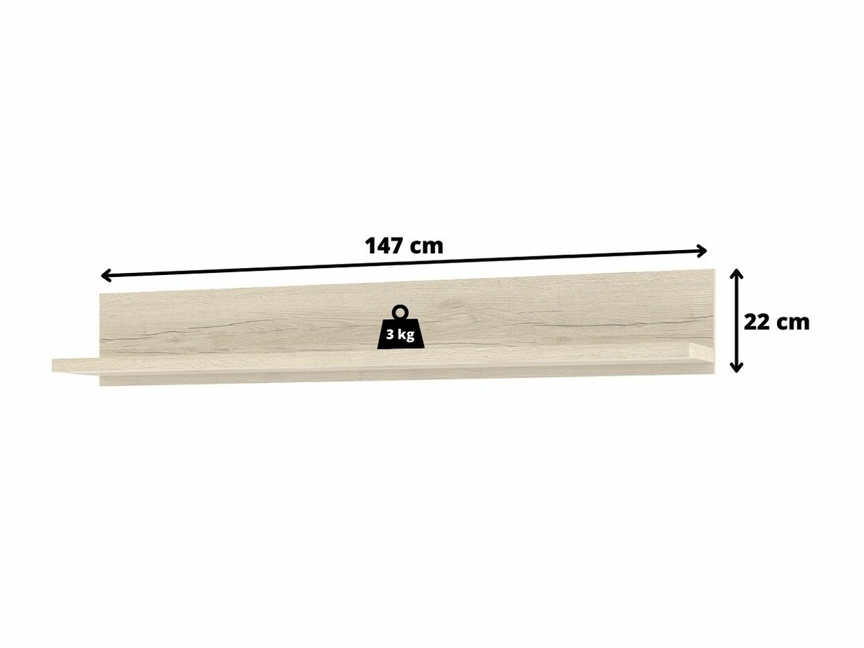 Mensola Tornua 100 (Abete scuro)