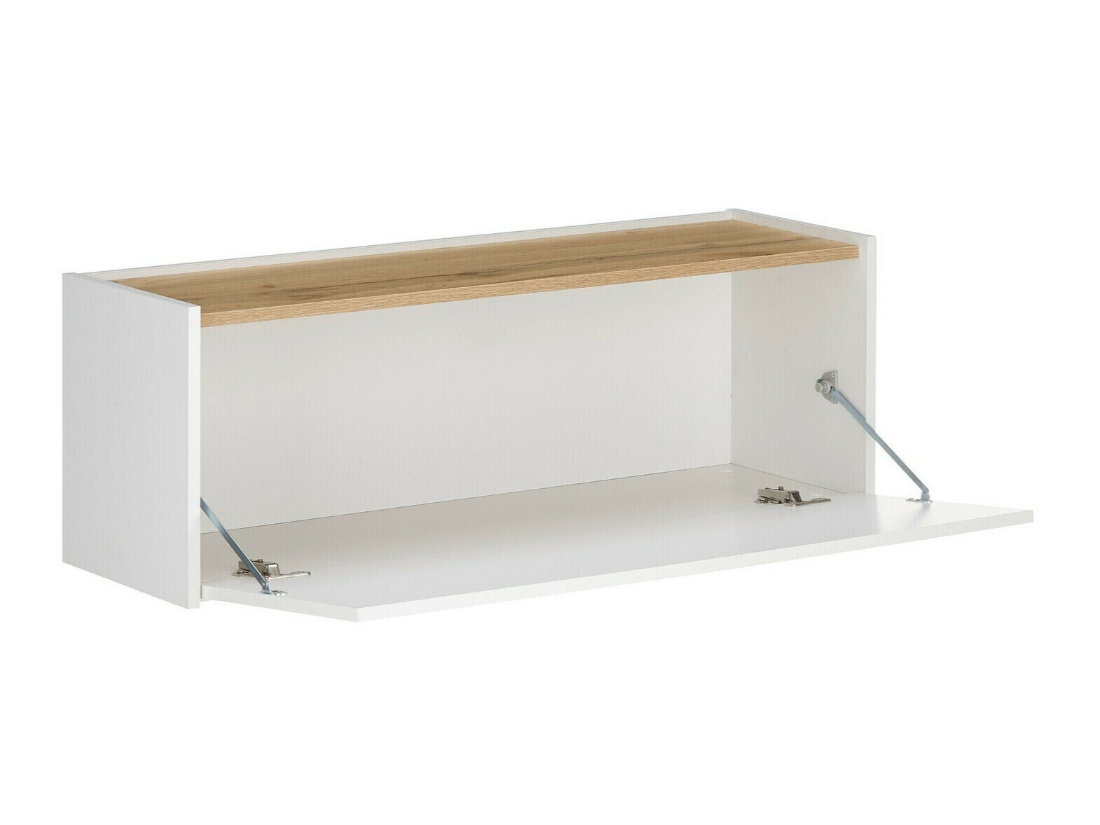 Parete attrezzata Elbsori 138 (Bianco + Quercia di Wotan)