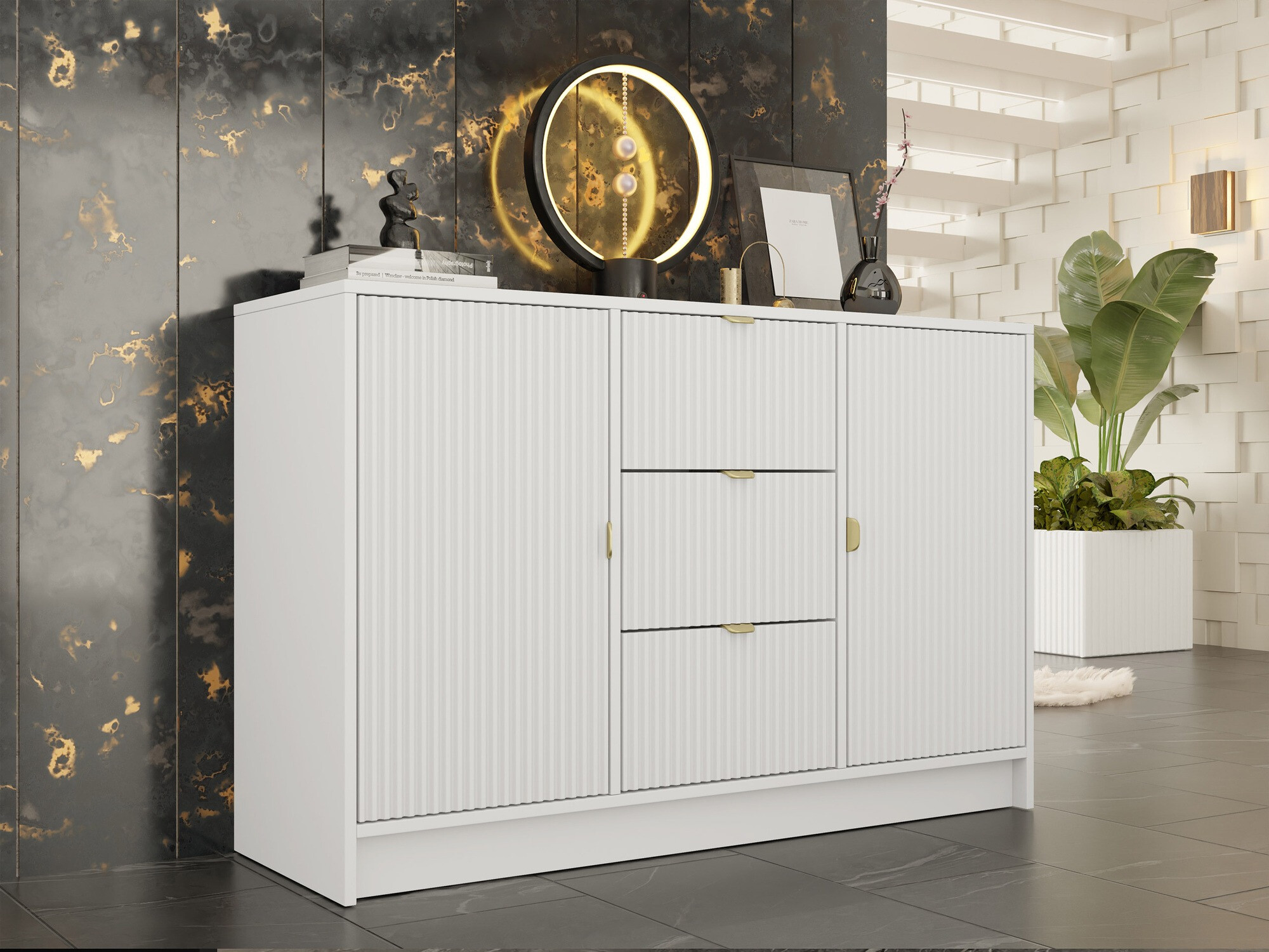Cassettiera Comfivo Papilio (Bianco)