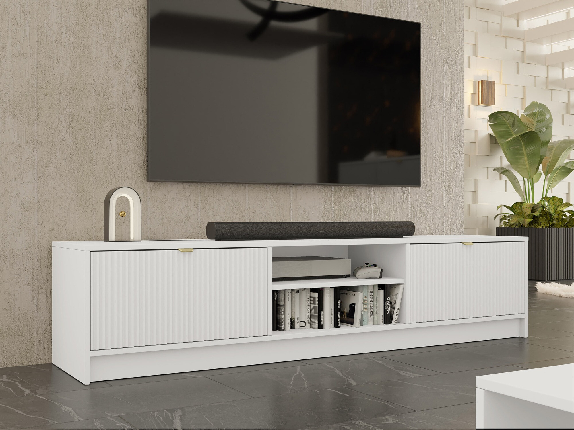 Mobile porta TV Comfivo Papilio I (Bianco)