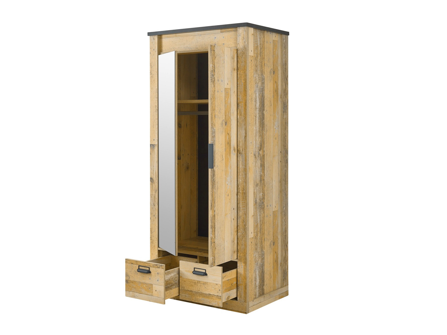 Armadio Cirtale 106 (Antracite + Albero invecchiato)