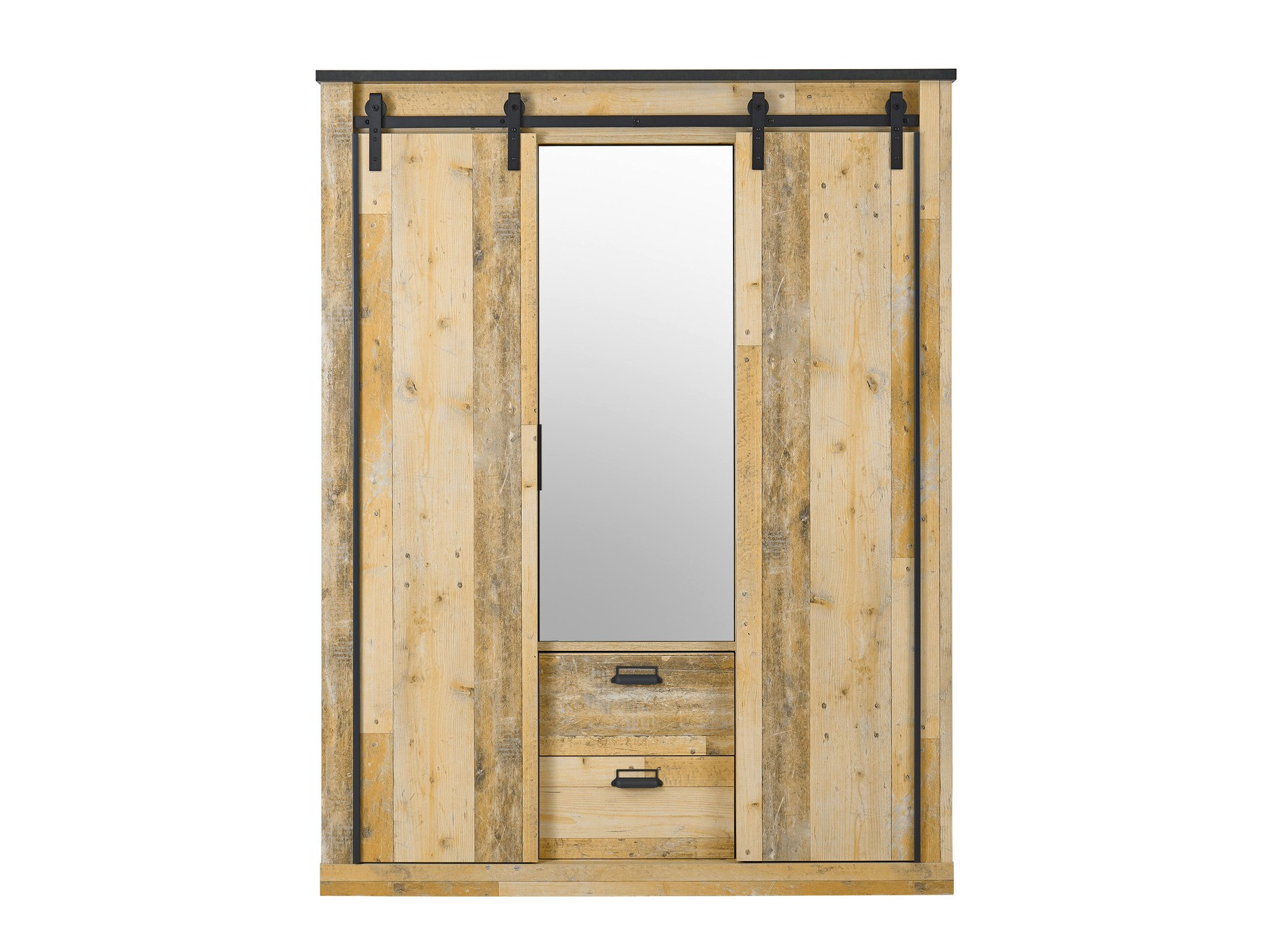 Armadio Cirtale 107 (Antracite + Albero invecchiato)