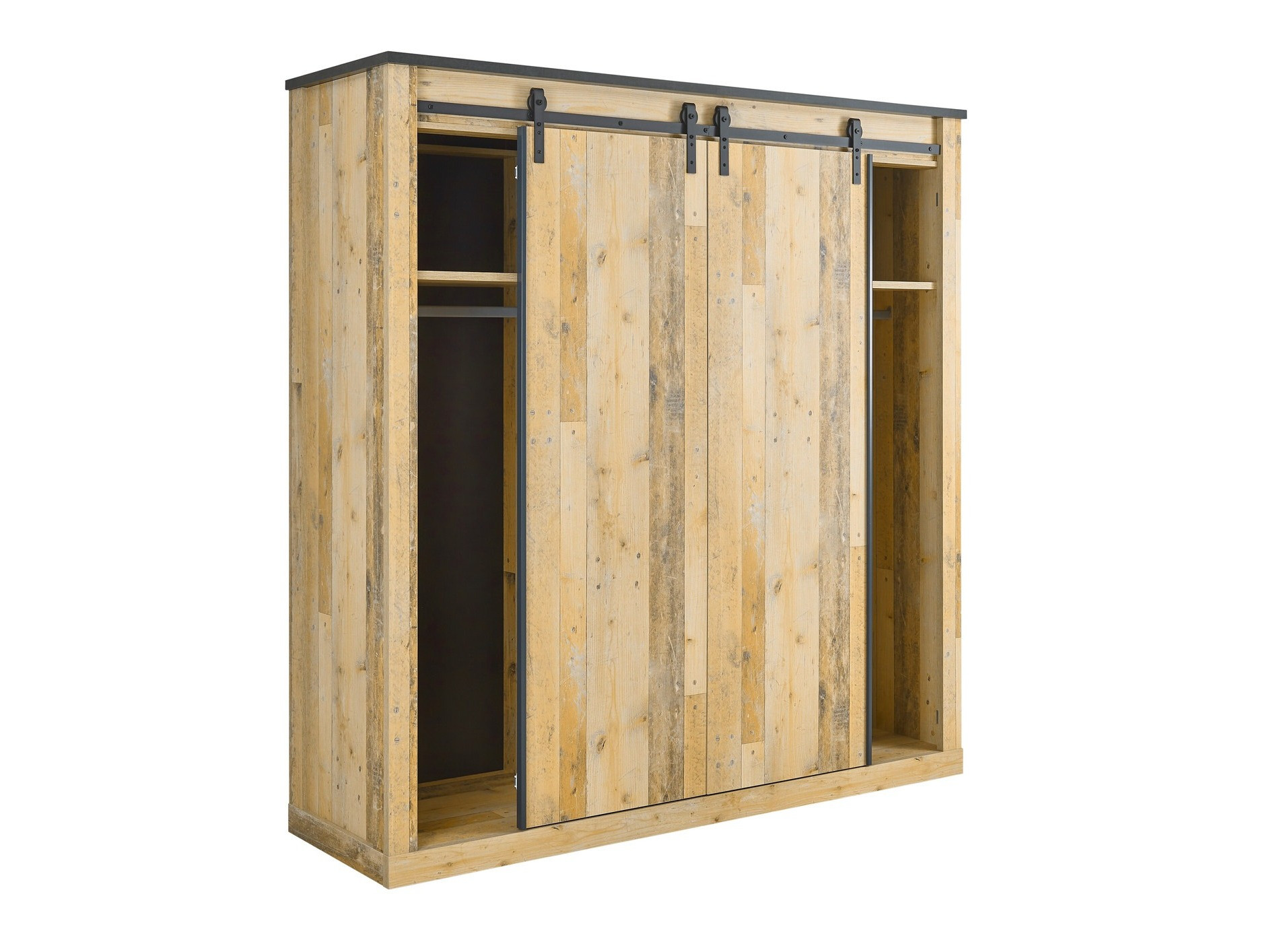 Armadio Cirtale 108 (Antracite + Albero invecchiato)