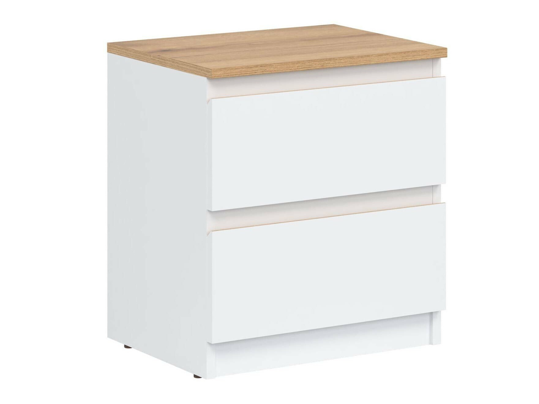 Comodino Catelbi 109 (Bianco + Quercia)