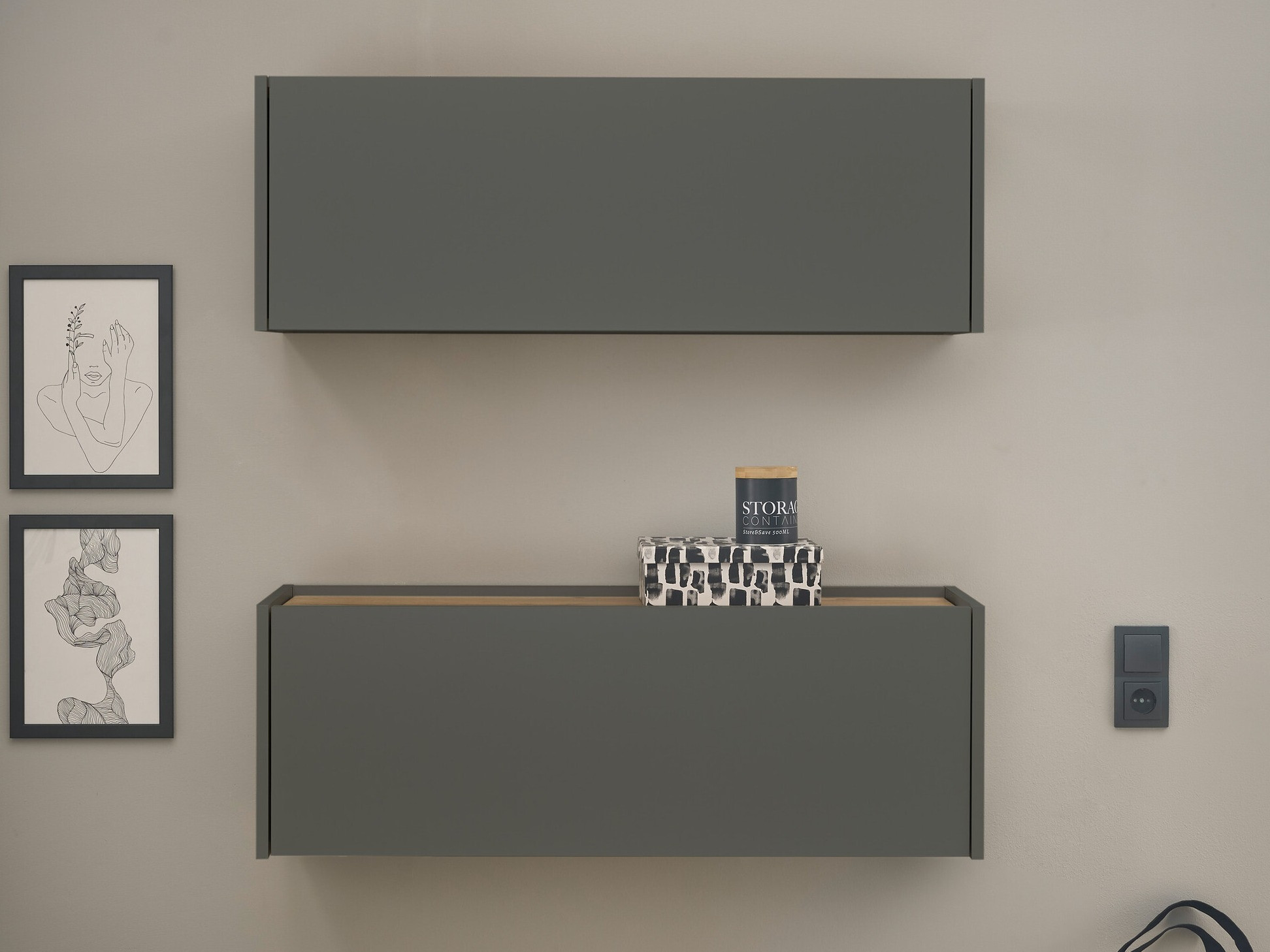 Set ufficio Elbsori 158 (Antracite + Quercia di Wotan)