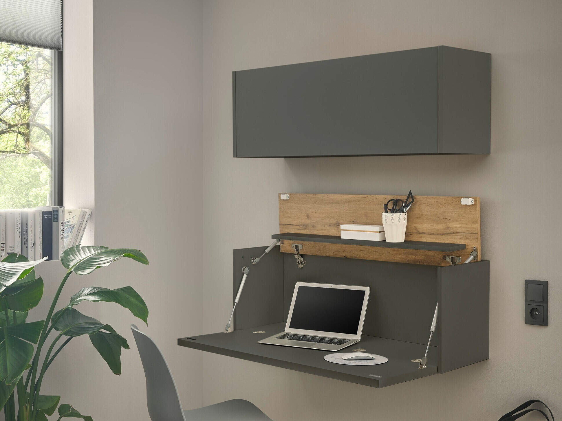 Set ufficio Elbsori 158 (Antracite + Quercia di Wotan)