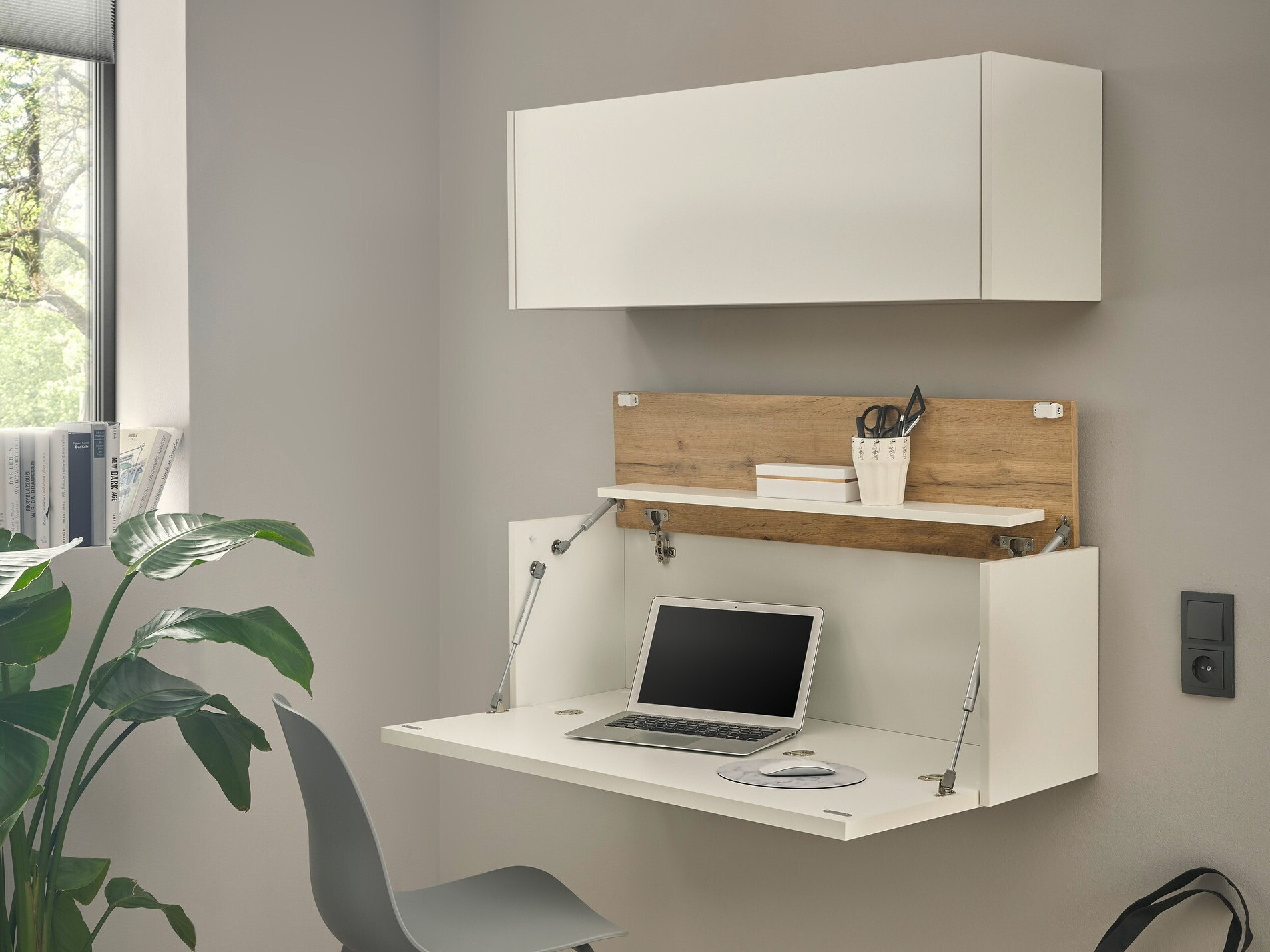 Set ufficio Elbsori 158 (Bianco + Quercia di Wotan)