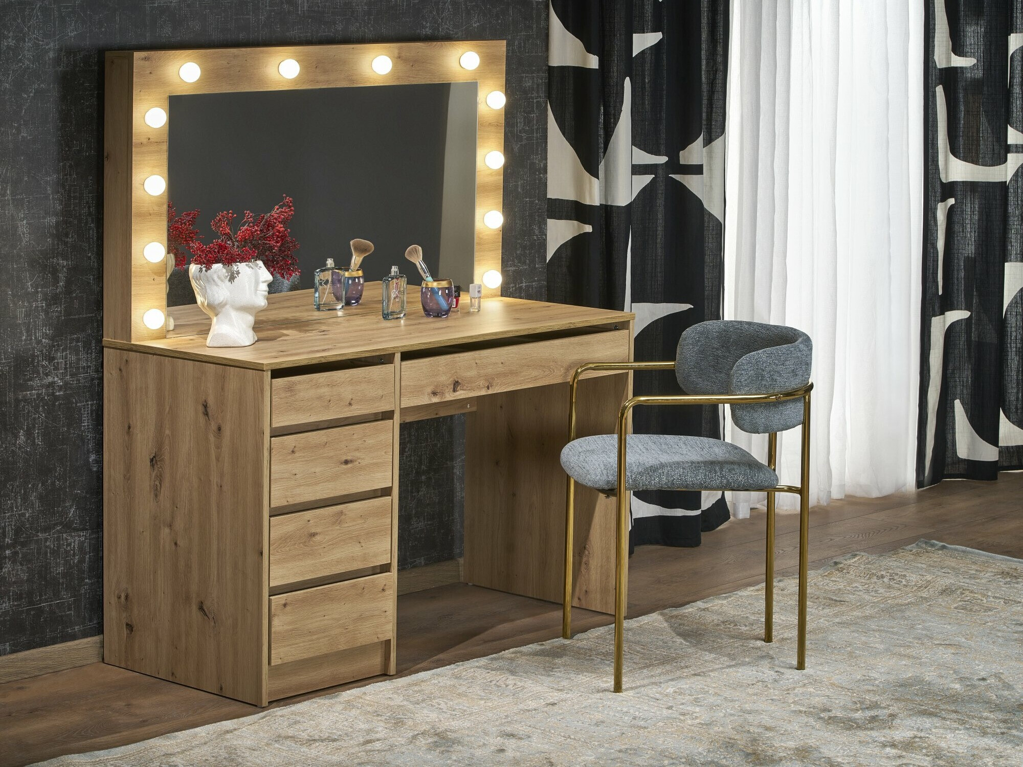 Specchiera Houston Gaudium I (Rovere Artisan)