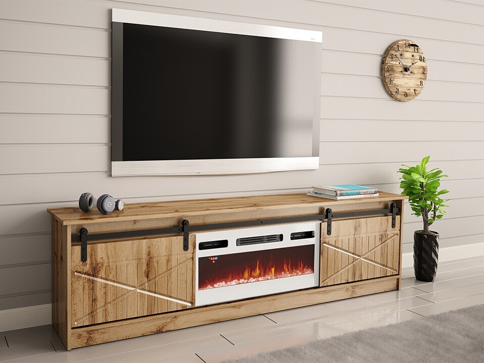 Mobile porta TV Charlotte 165 (Quercia di Wotan)