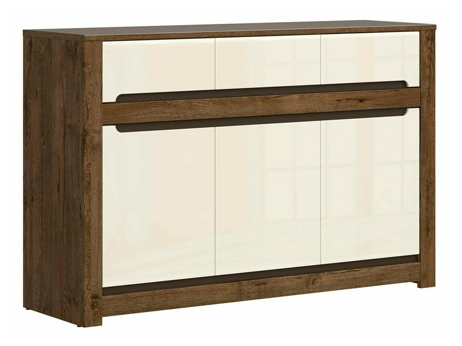 Cassettiera Ophevaru 101 (Crema lucida + April quercia)