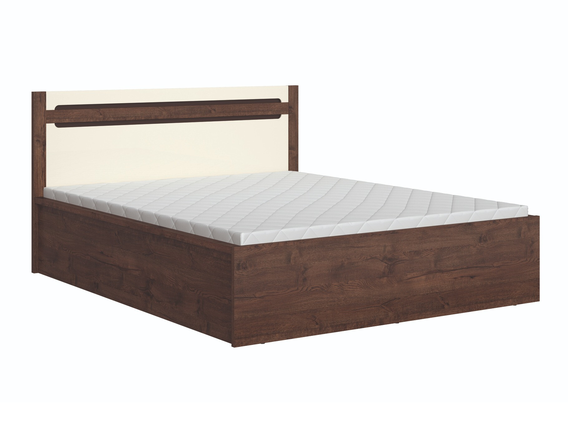 Letto Ophevaru 120 (Crema lucida + April quercia)
