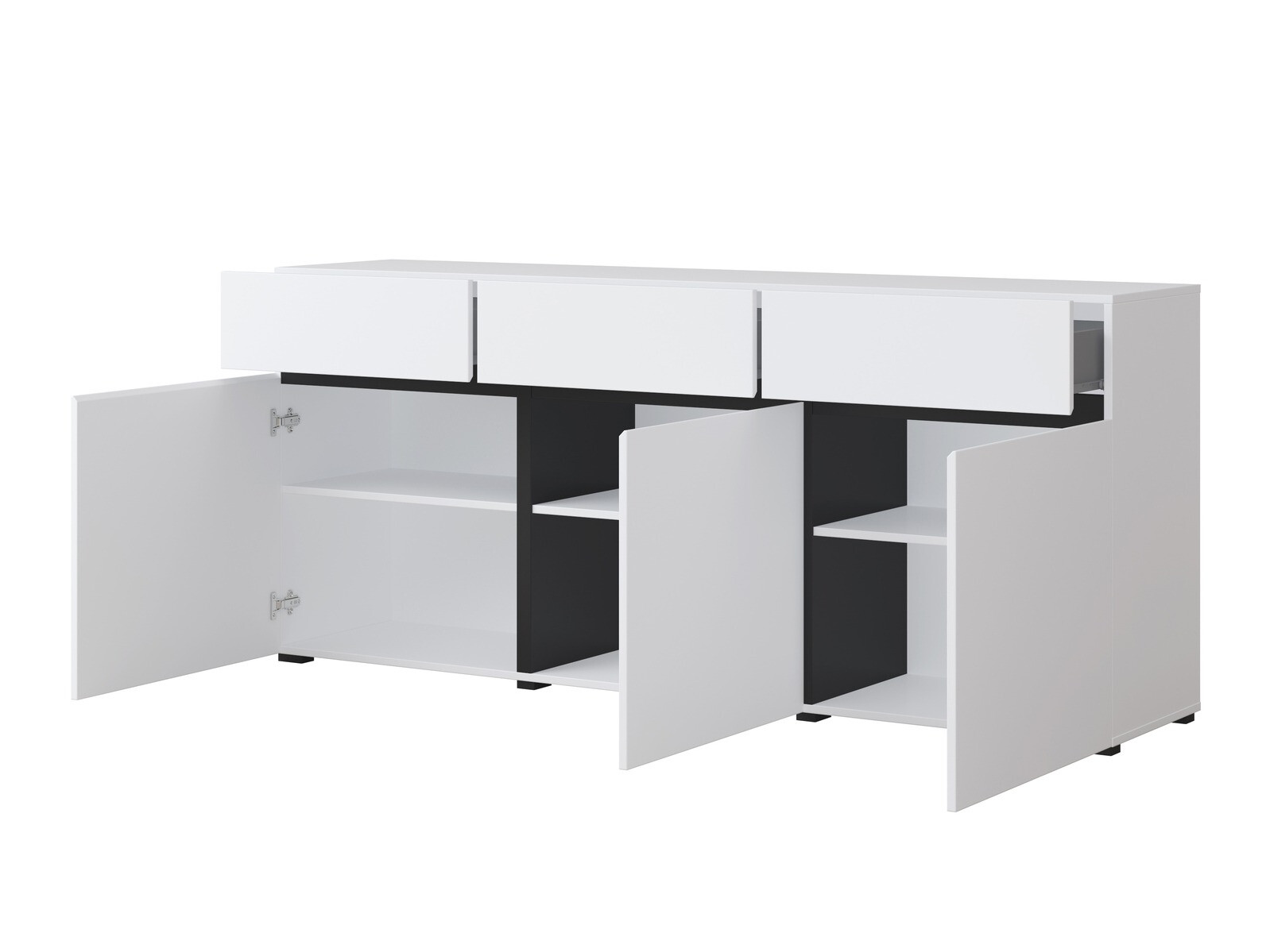 Parete attrezzata Alfere 106 (Bianco)