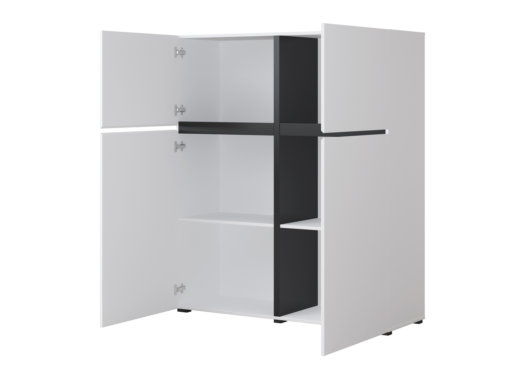 Parete attrezzata Alfere 106 (Bianco)