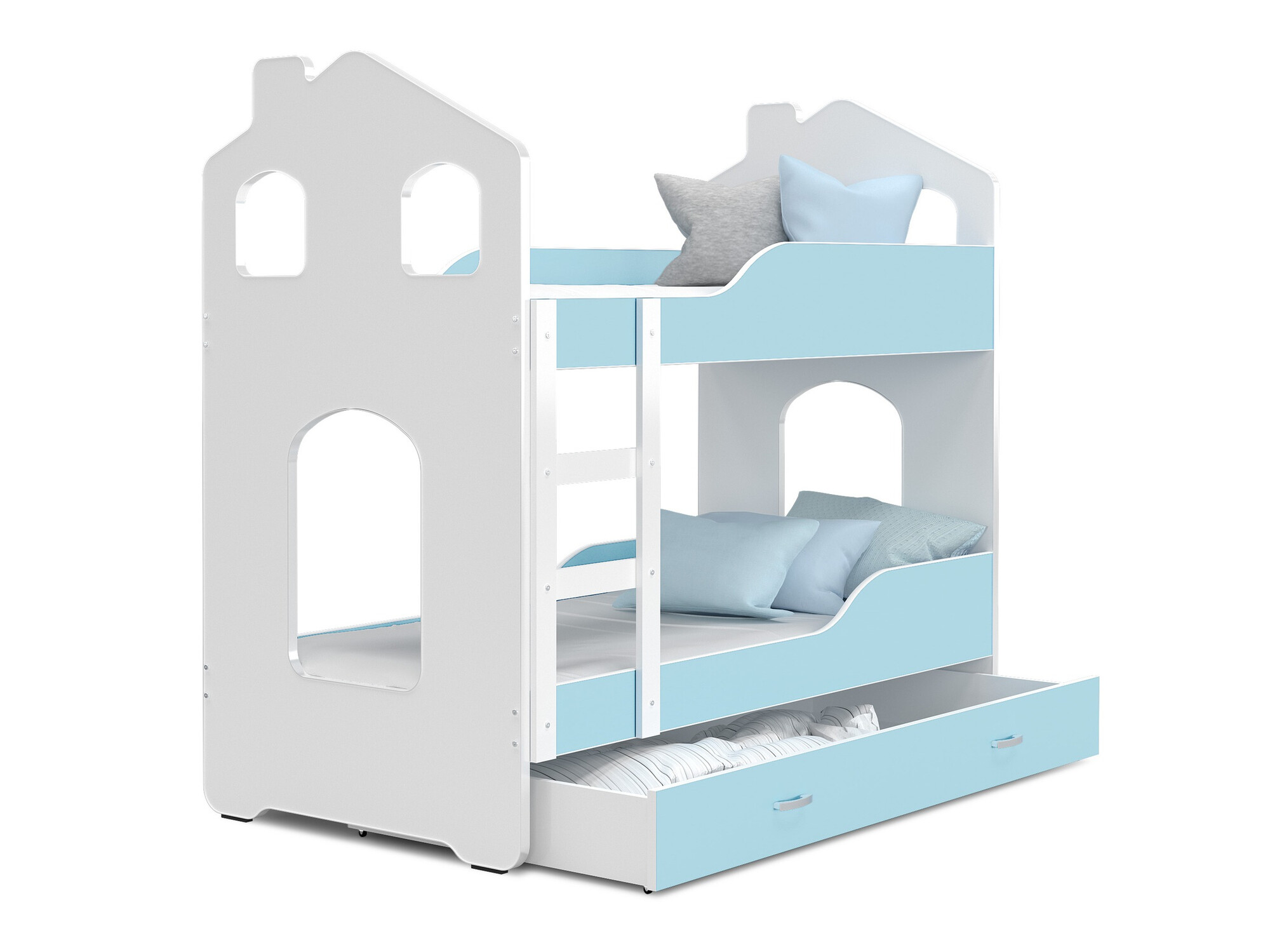 Letto a castello Aurora 115 (Blu)
