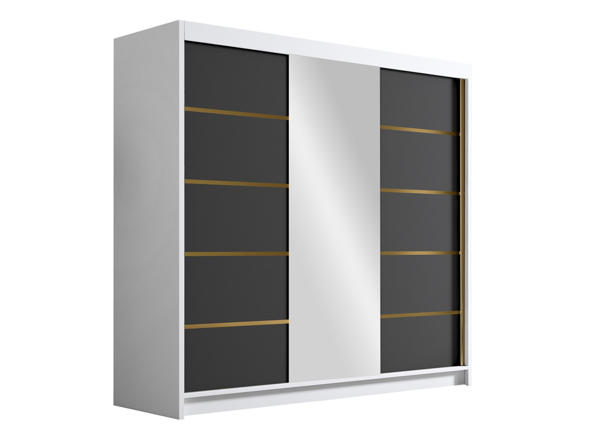 Armadio Closico Plenor VI (Bianco + Nero)