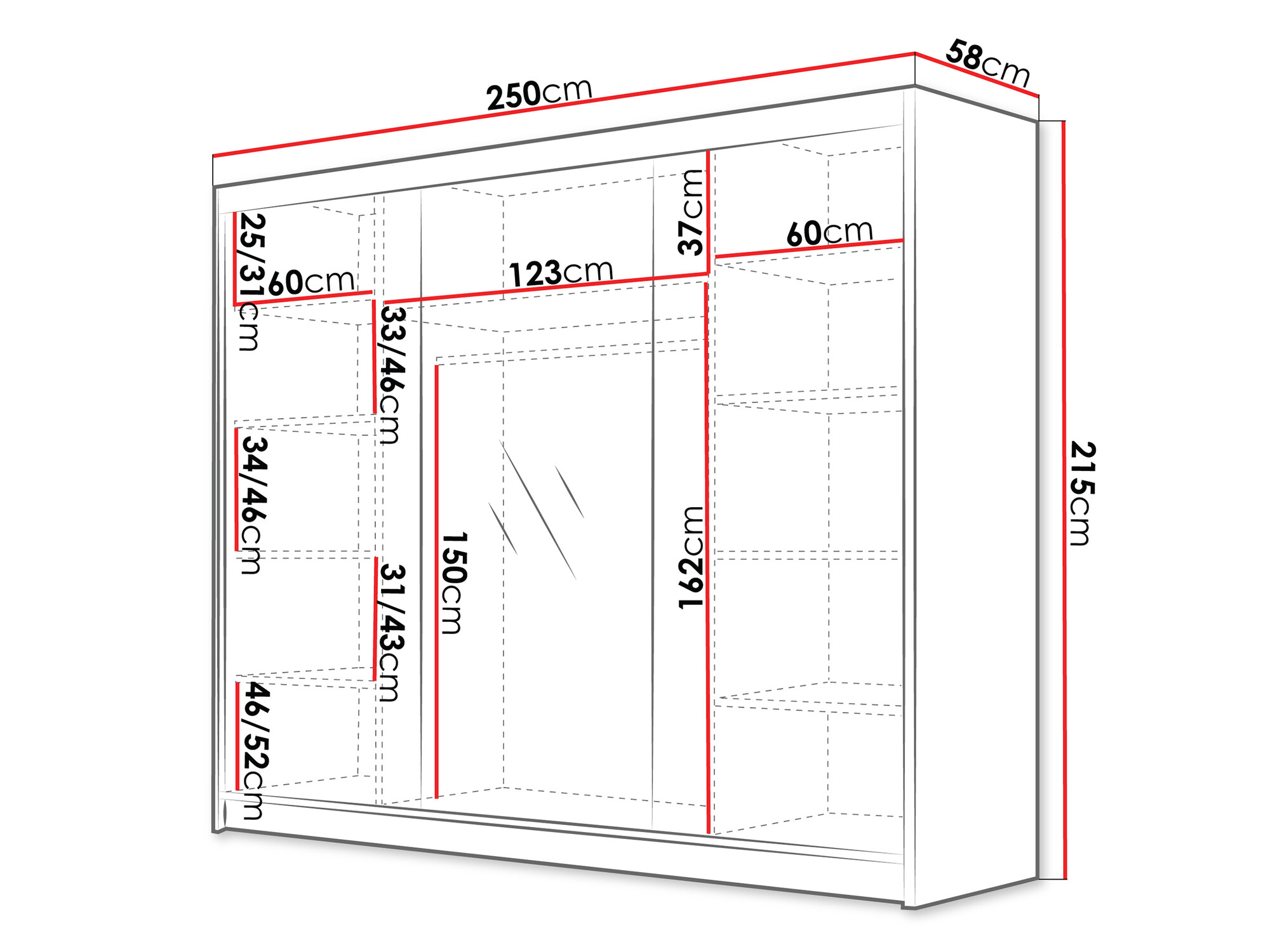 Armadio Closico Veltron II (Cachemire)