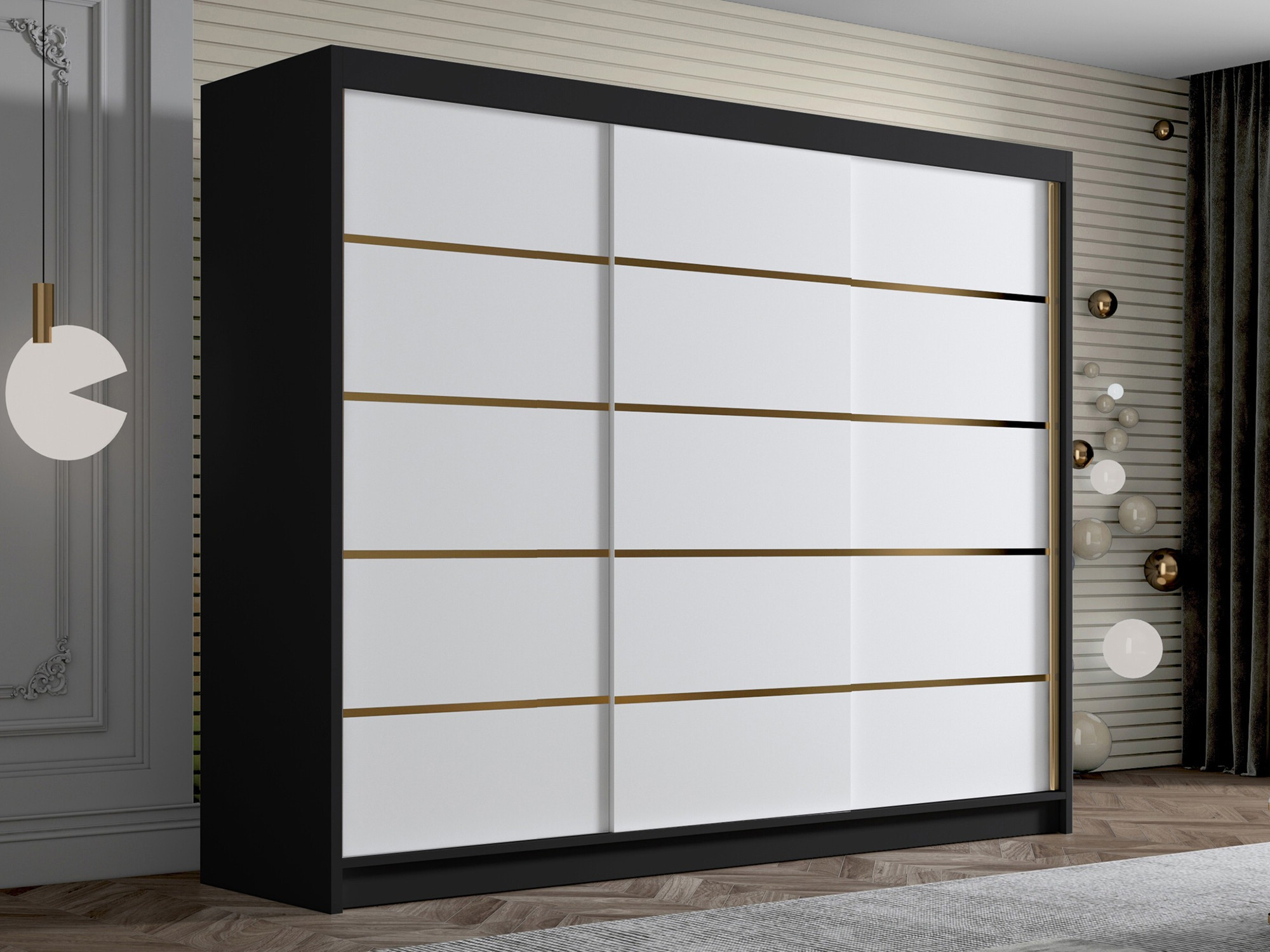 Armadio Closico Veltron II (Nero + Bianco)