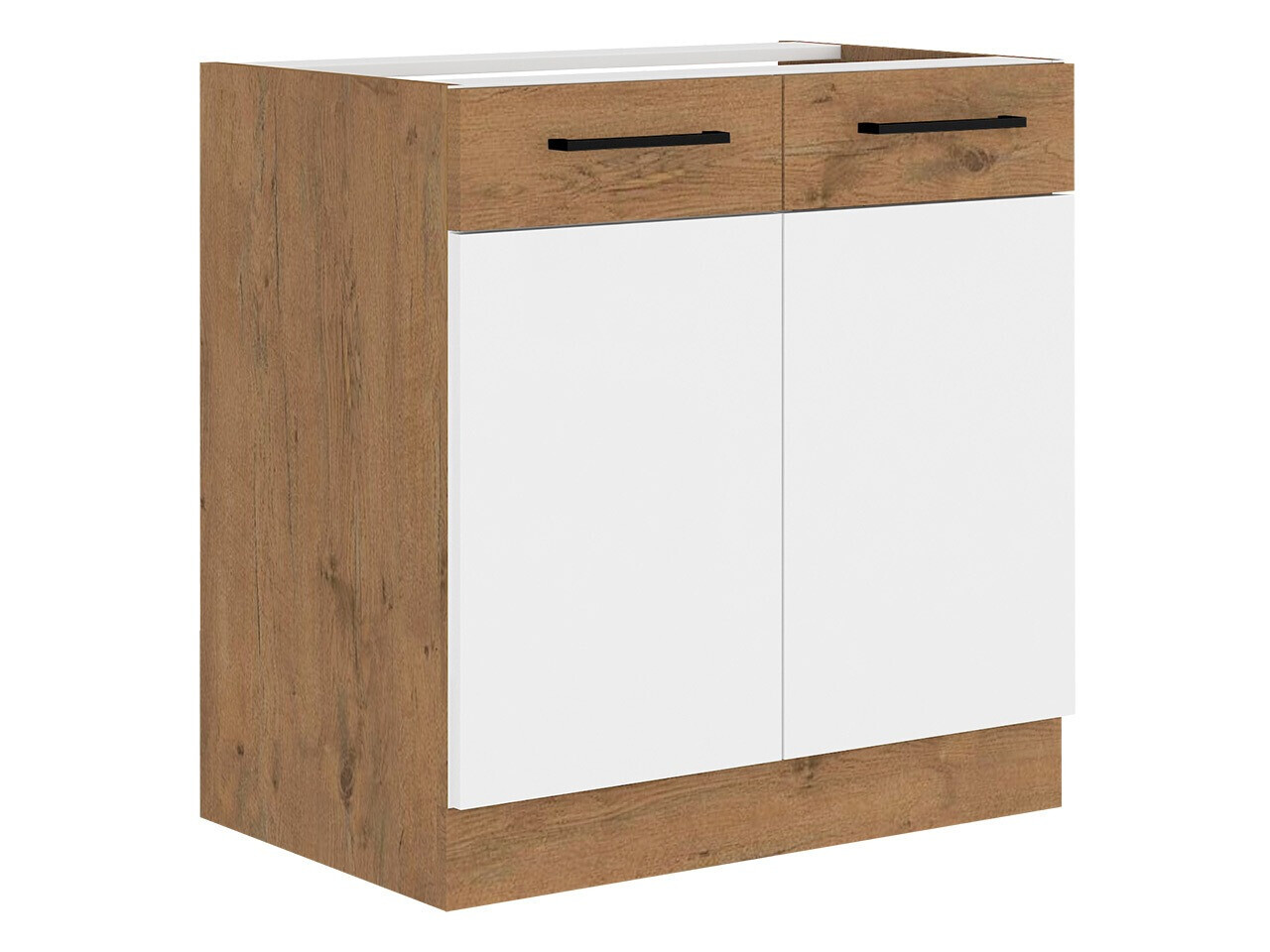 Armadietto componibile con ante Wood White 110