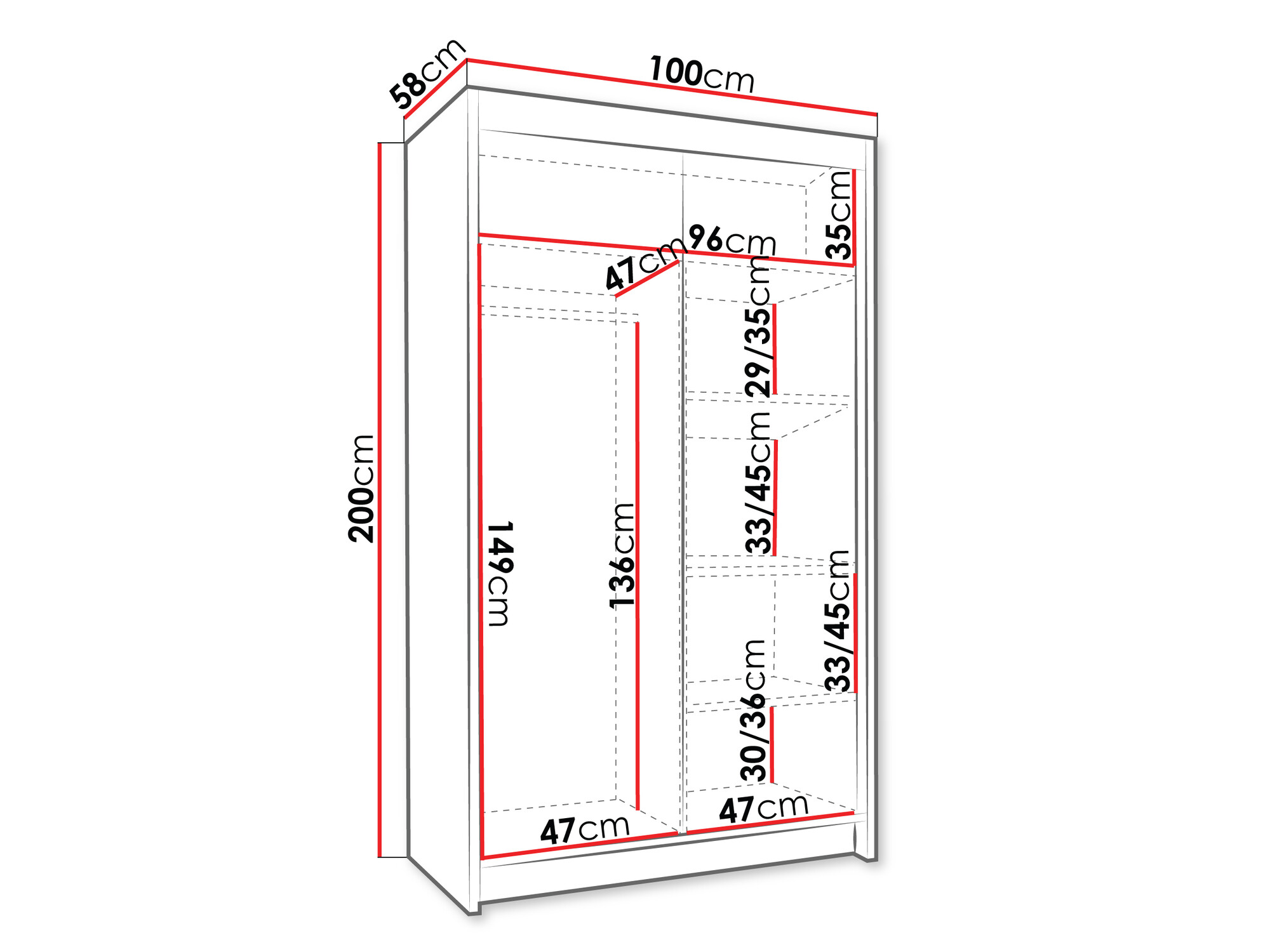 Armadio Closico Corden III (Bianco)