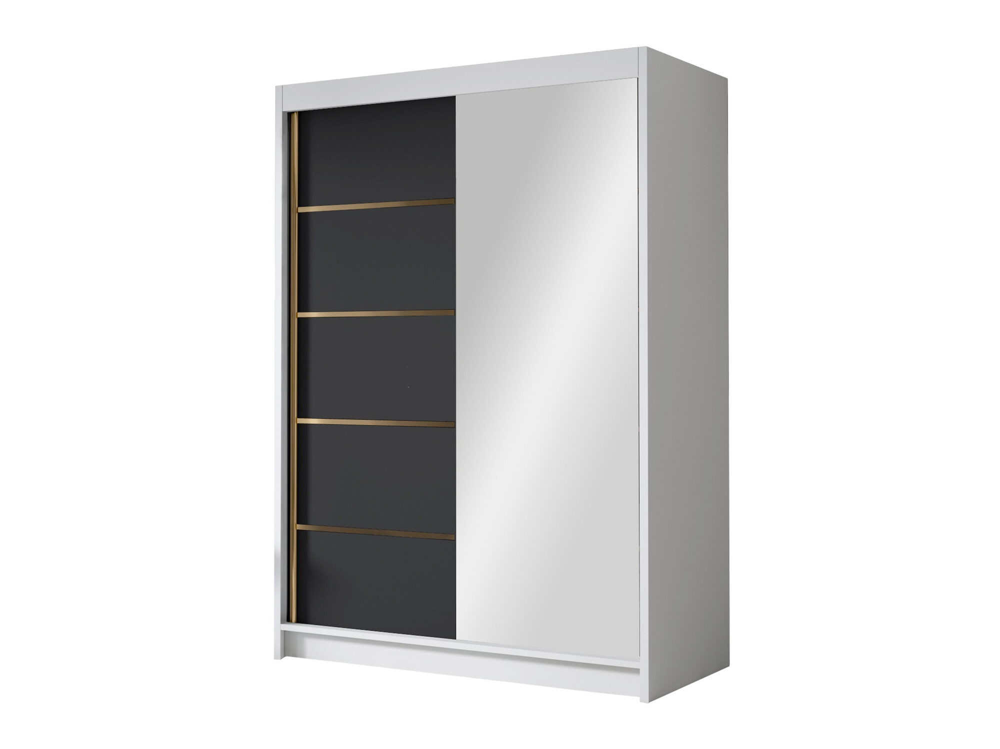 Armadio Closico Fornix III (Bianco + Nero)