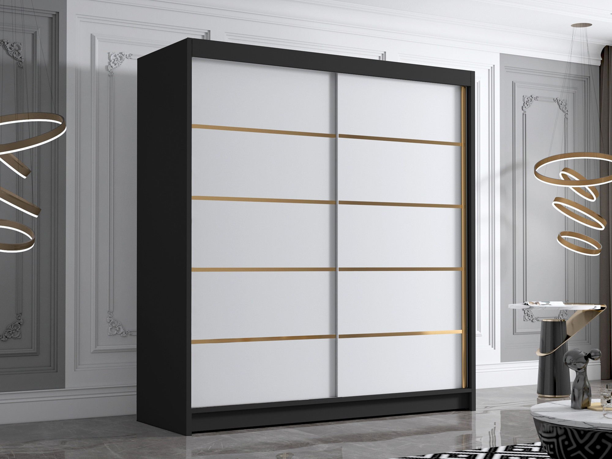 Armadio Closico Vallor III (Nero + Bianco)