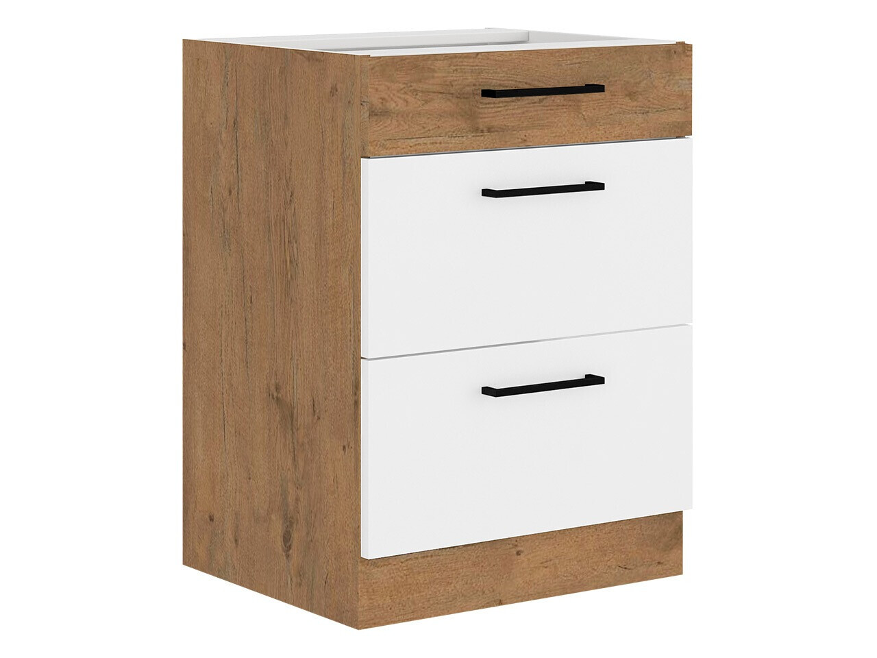 Mobile componibile con cassetti Wood White 115