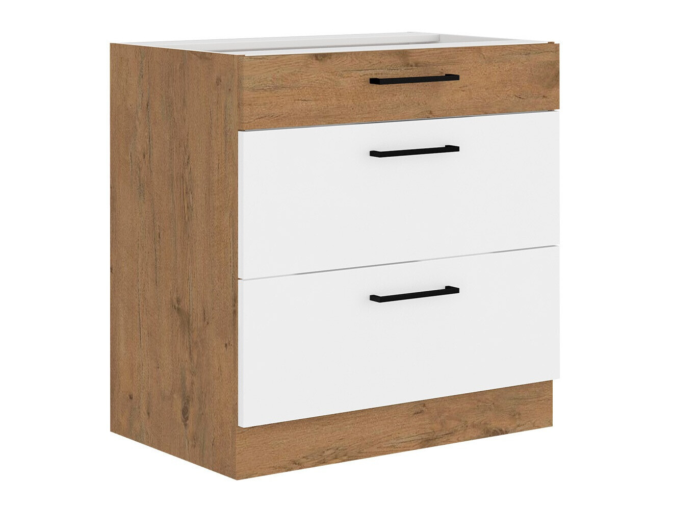 Mobile componibile con cassetti Wood White 123