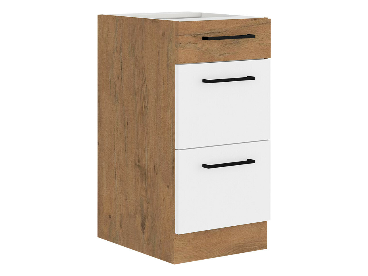 Mobile componibile con cassetti Wood White 139