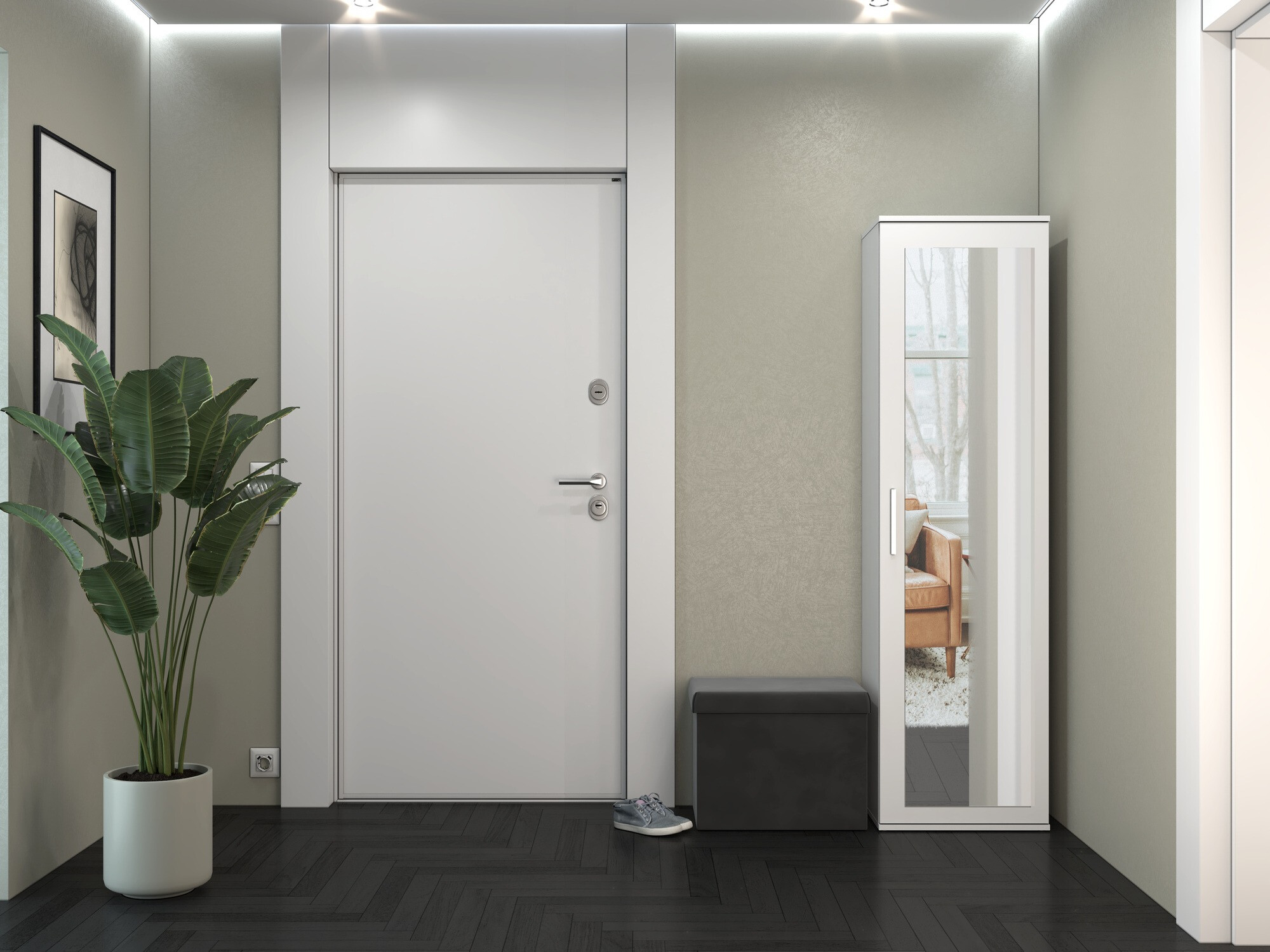 Armadio Mandeville 127 (Opaca bianco)