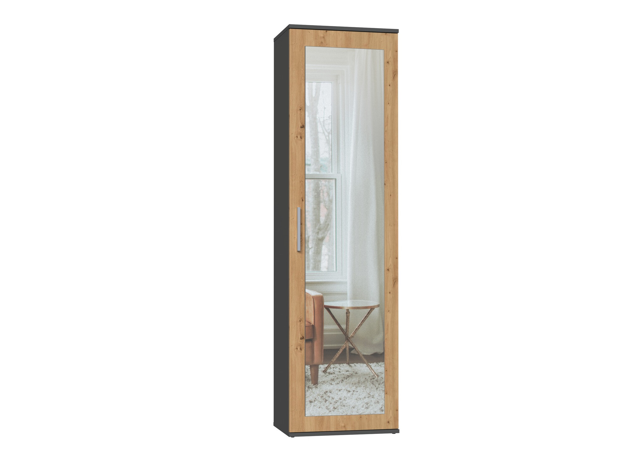 Armadio Mandeville 127 (Rovere Artisan + Antracite)