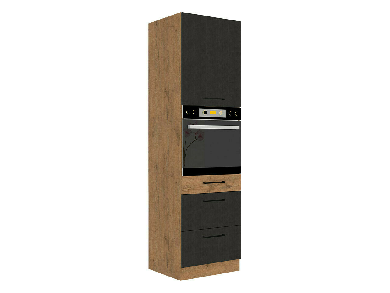 Mobile componibile per elettrodomestici da incasso Wood Grey 126