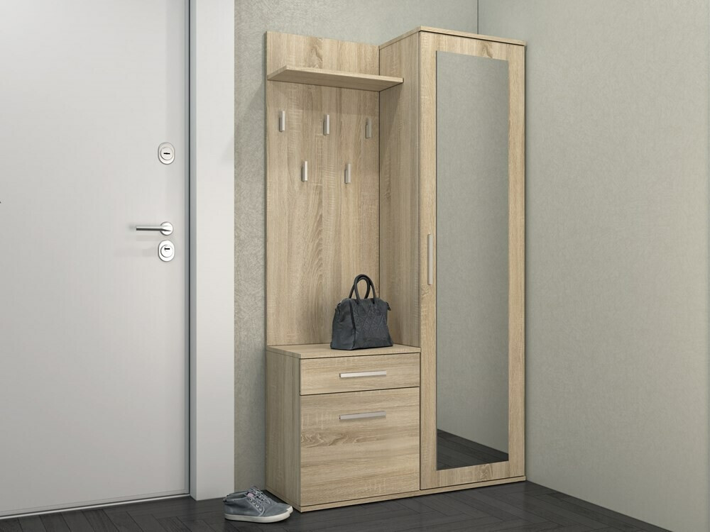 Set arredo da corridoio Mandeville 126 (Sonoma quercia)